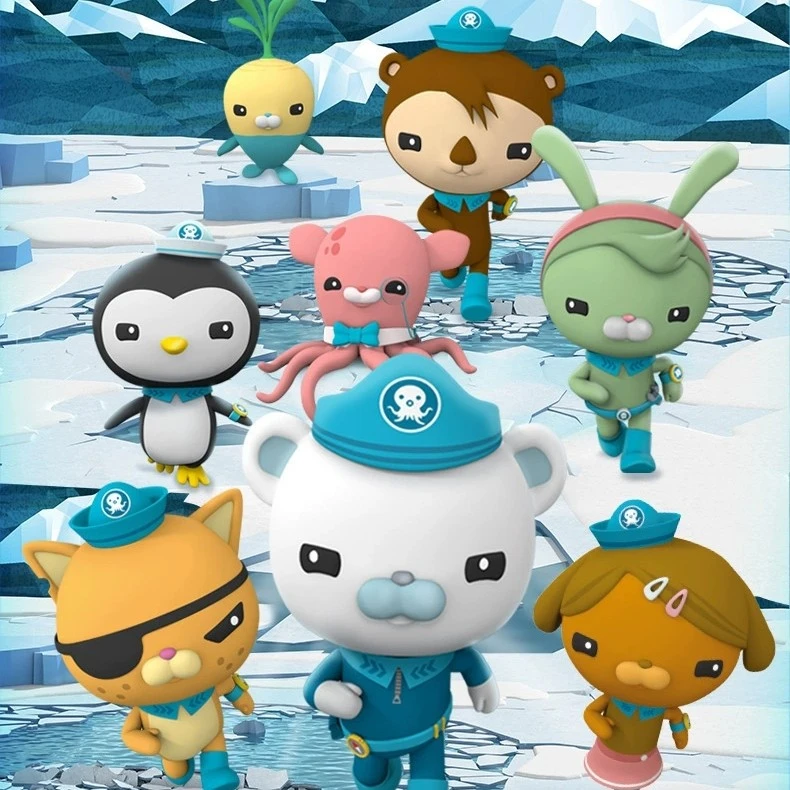 海底小纵队玩具巴克队长皮医生呱唧舰艇探险队员套装玩具