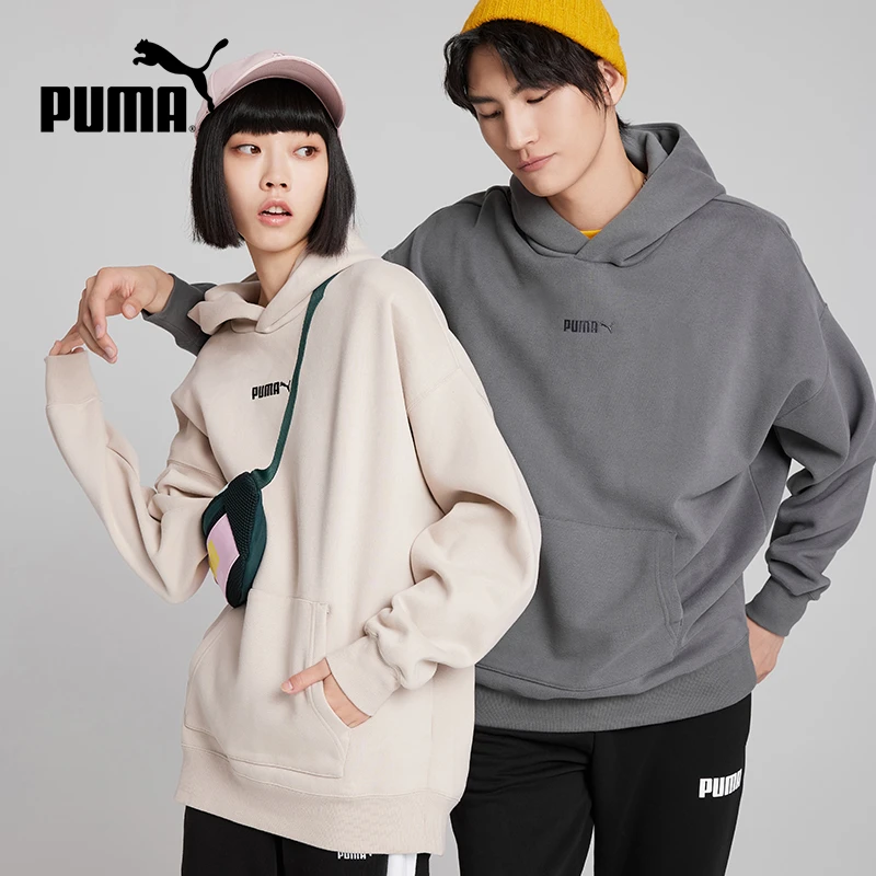 PUMA彪马官方 男女休闲刺绣加绒套头衫连帽卫衣 CLASSICS 534364