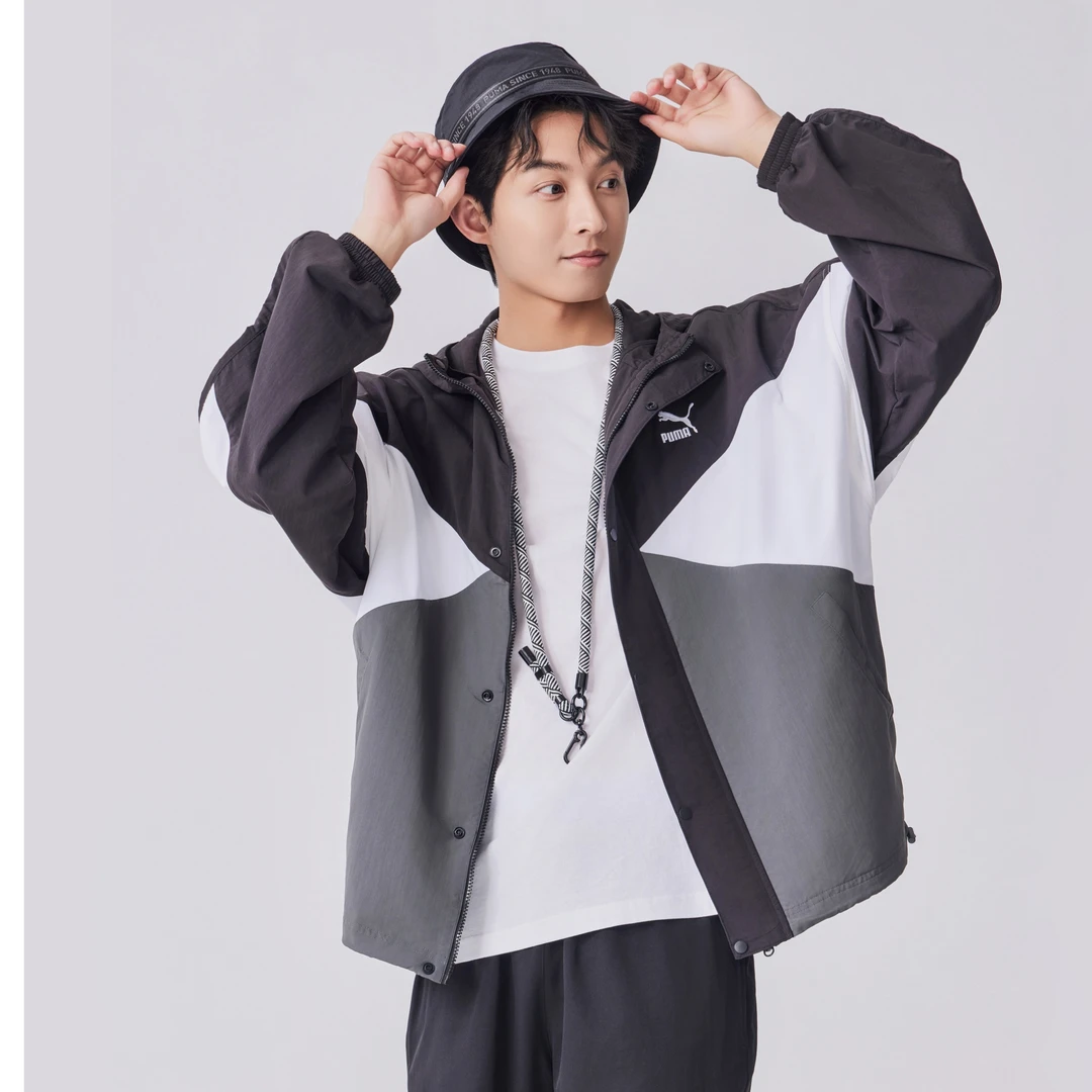 PUMA彪马官方 男子运动休闲拼色外套CLASSICS WINDBREAKER 628202