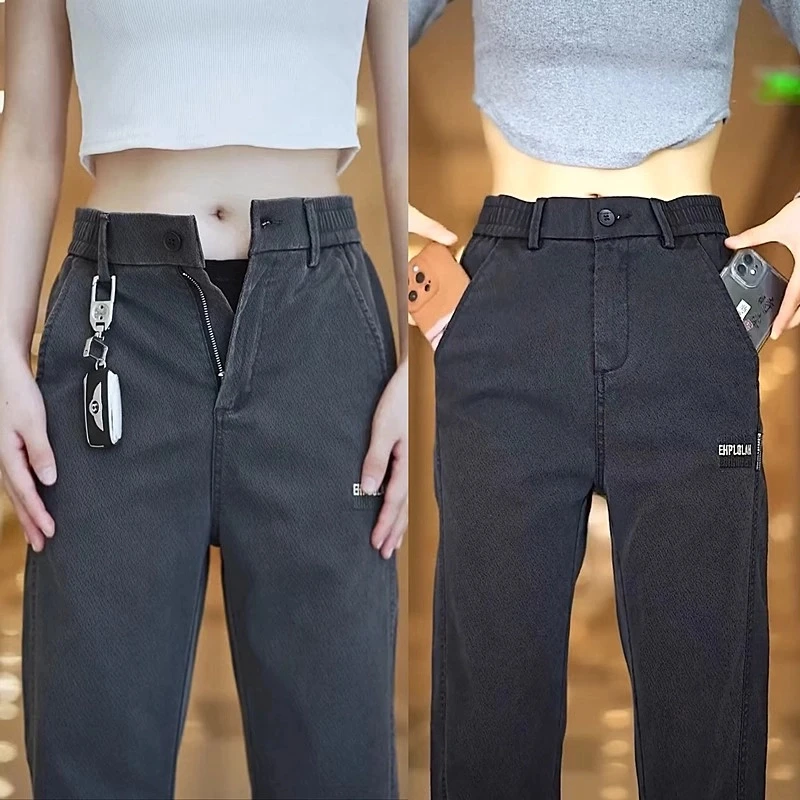 【专柜品质】休闲裤显瘦宽松大码直筒纯色裤子男士百搭潮流阔腿