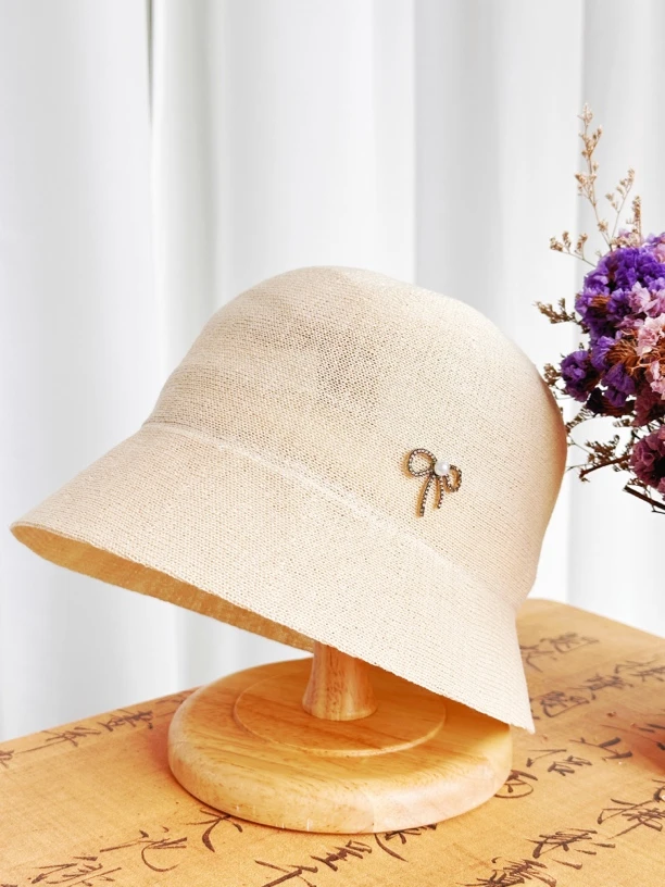 日本和纸渔夫帽春夏遮阳帽女防晒帽防紫外线太阳帽子女款2024新款