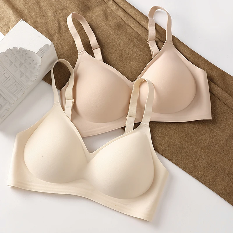 舒适无痕透气上托聚拢手掌内衣女士薄款