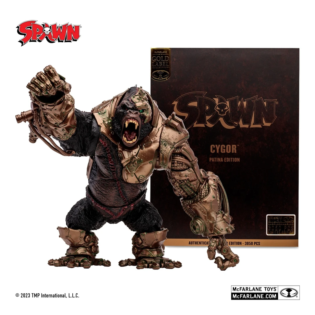 【现货】铜色机械猩猩礼品SPAWN漫画周边第二波1/8可动手办模型