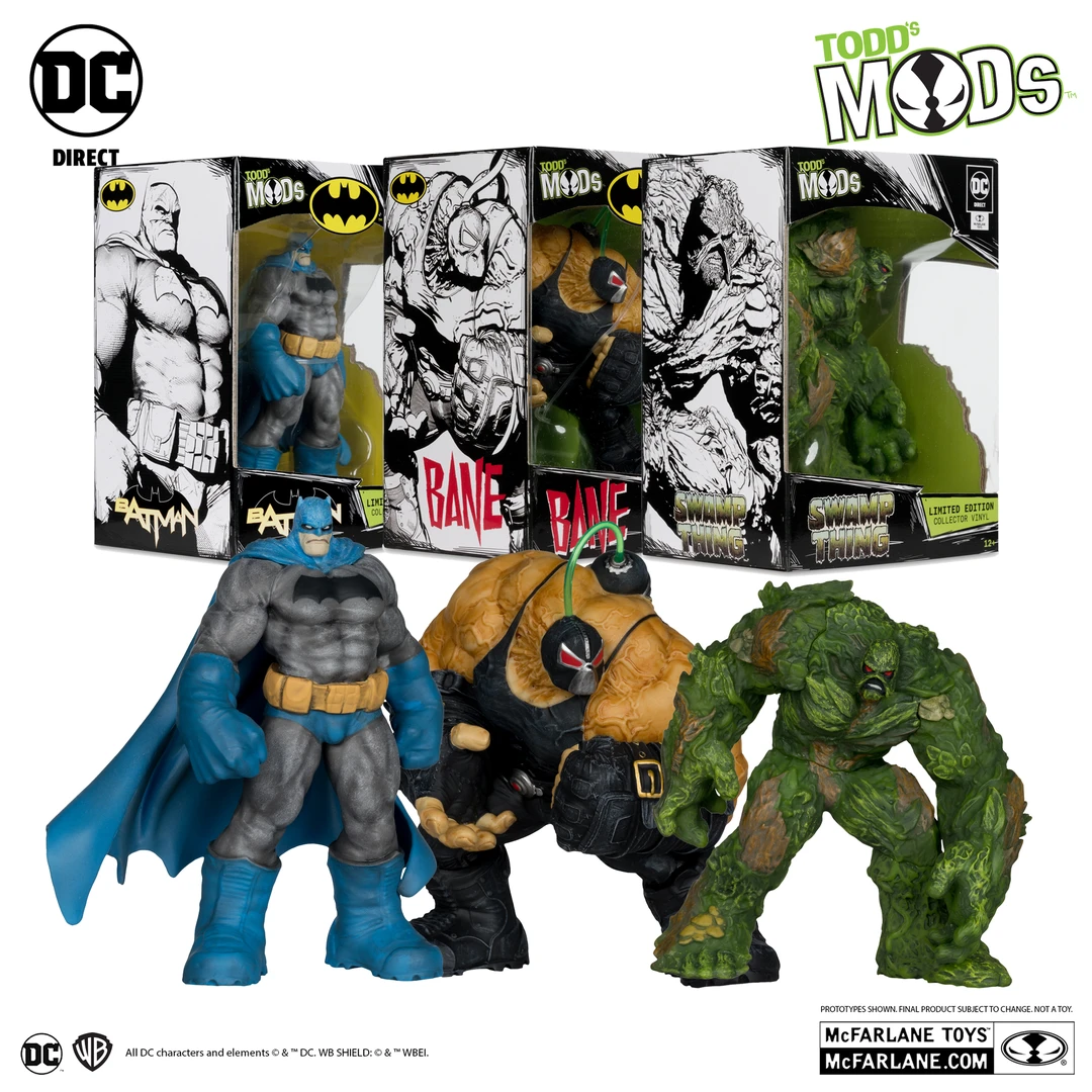 【现货】麦克法兰小收藏家沼泽怪蝙蝠侠贝恩肌肉猛男雕像正版5寸pvc