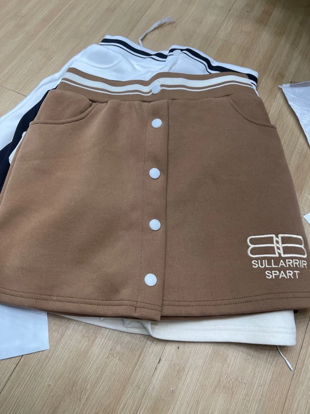 秋冬刺绣棒球短裙202