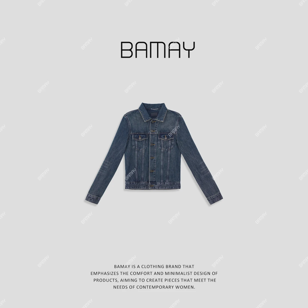 【BAMAY】狂野牛仔 ·秋新款复古百搭减龄修身短款外套BM2402WT0002Z