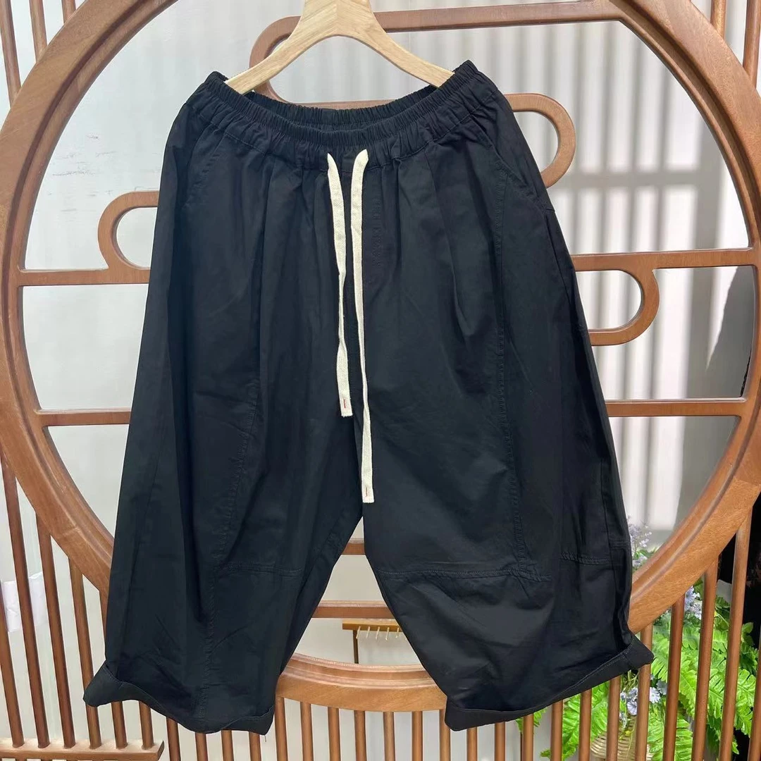 3182新款时尚休闲口袋拼接百搭七分裤休闲裤