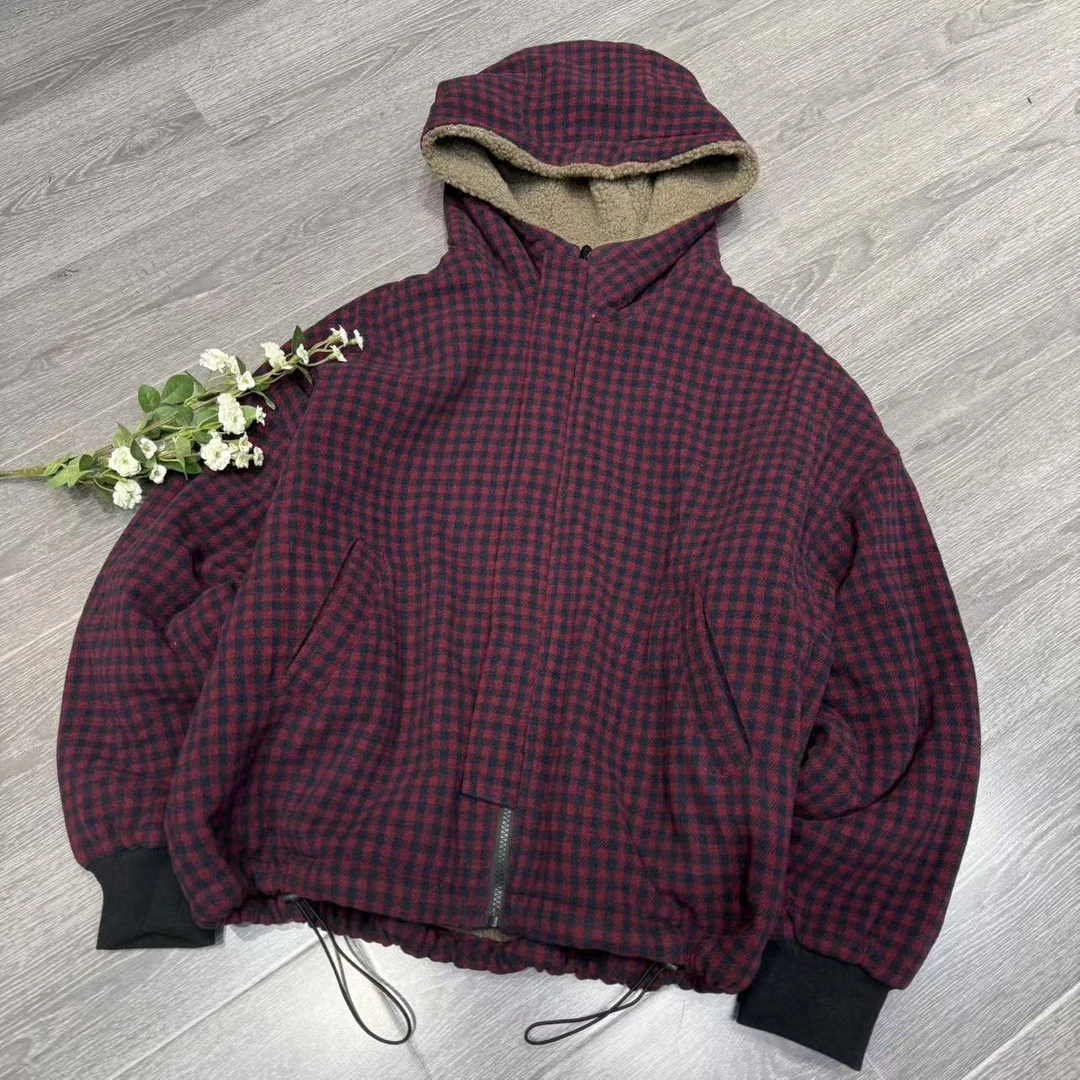 80501新款加厚秋冬双面穿休闲百搭洋气减龄连帽棉服