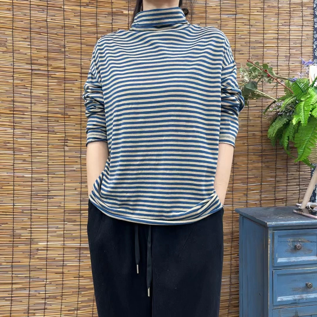 7024新款秋季休闲百搭时尚内搭外穿长袖T恤打底衫