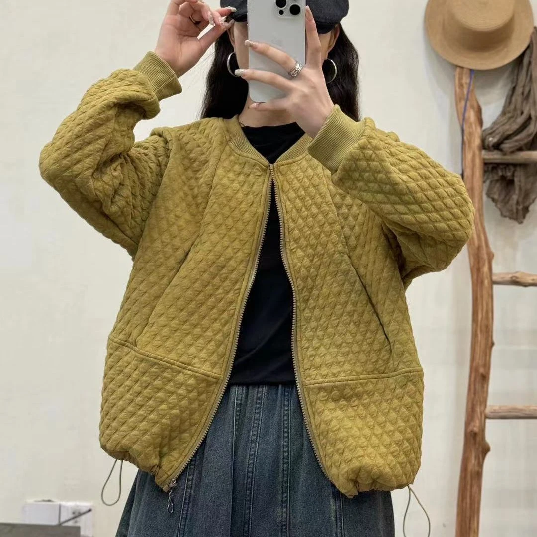 6056新款春秋休闲百搭气质减龄纯色上衣外套