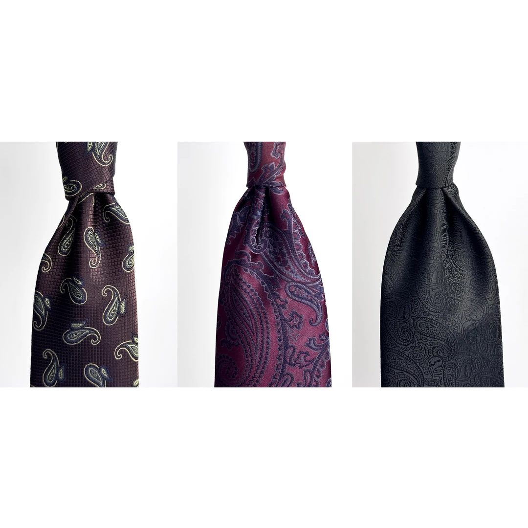 CHENGZHAN 【腰果花印花】手打花色时尚高档百搭领带