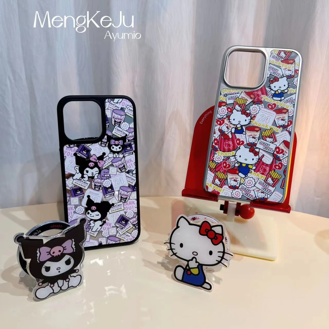 【萌】原创磁吸全包防摔个性卡通电镀适用于苹果华为系列手机壳