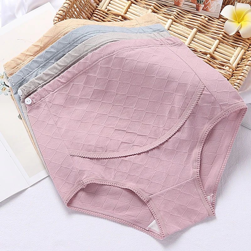 孕妇内裤女高腰孕晚期纯棉秋冬薄款孕早期中期托腹可调节大码裤头