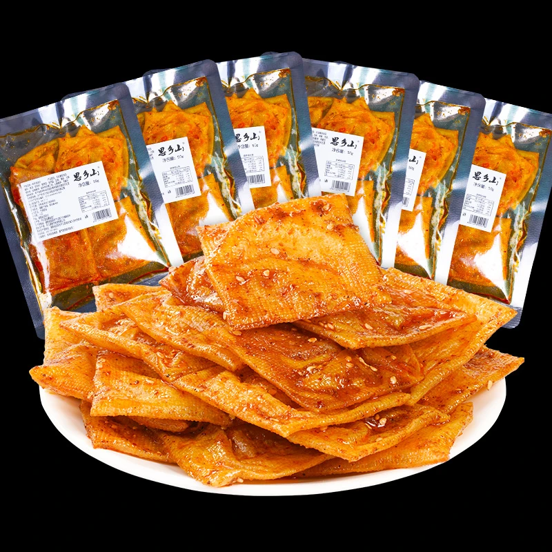 思乡山鲜拌泡泡干网红解馋小零食香辣豆干湖南特产麻辣味小吃50g