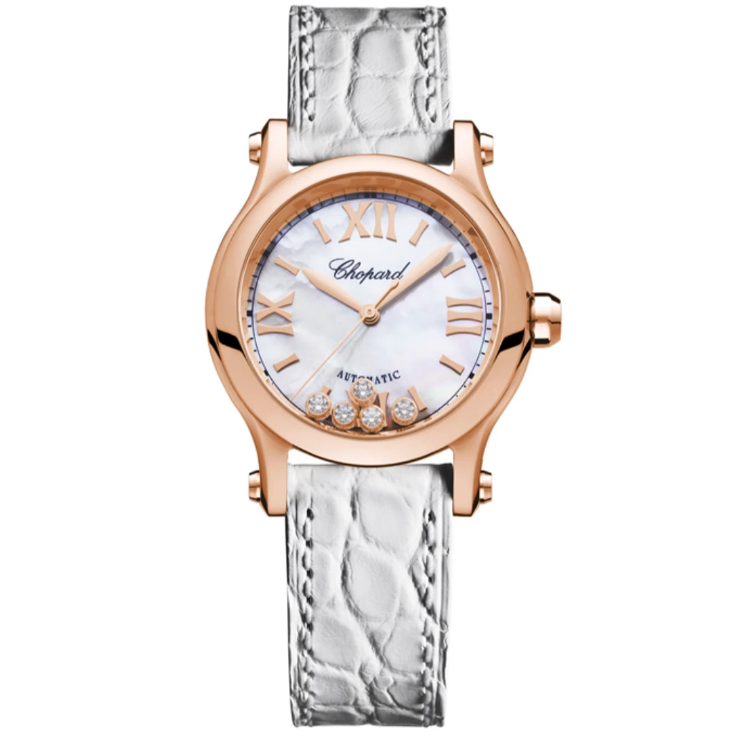 99新 Chopard/萧邦 快乐钻/274893-5009/30mm/机械原装百搭精致