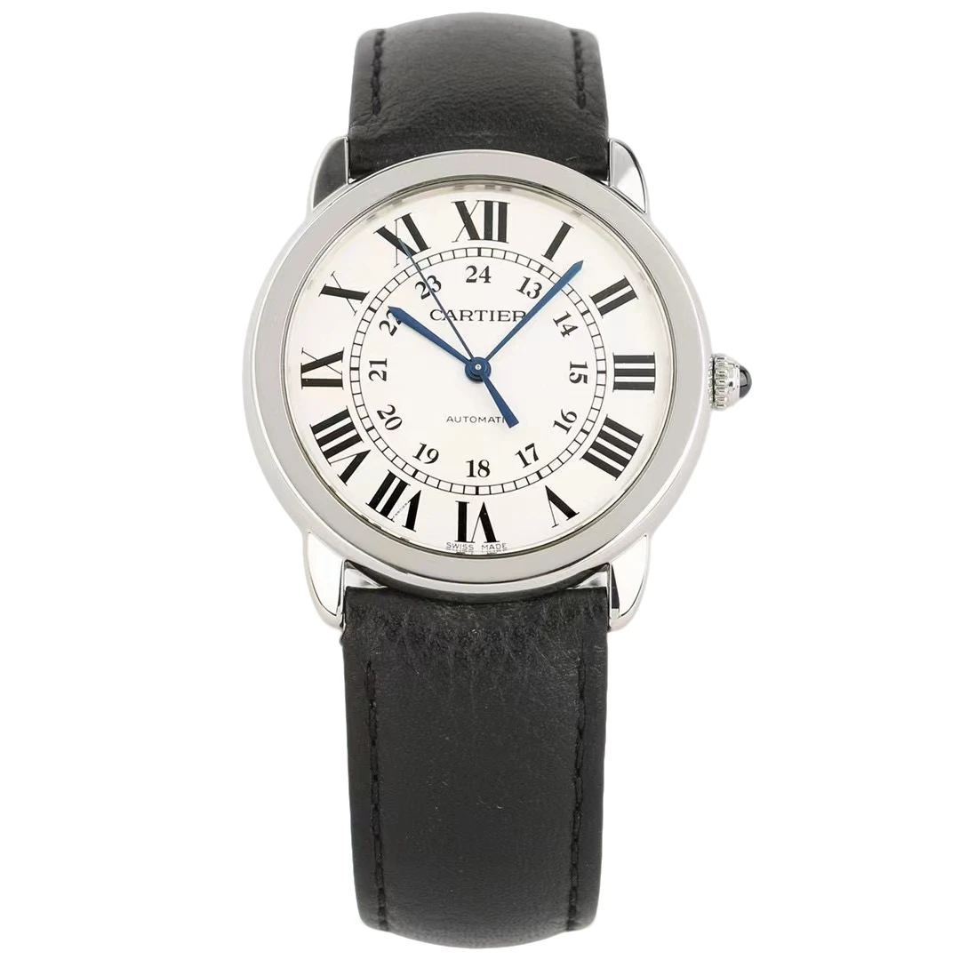 99新 Cartier/卡地亚 伦敦/WSRN0021/36mm/机械白盘优雅名表经典
