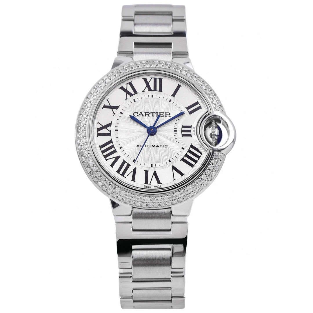99新 Cartier/卡地亚 蓝气球/WSBB0044/33表径/机械镶钻优雅名表