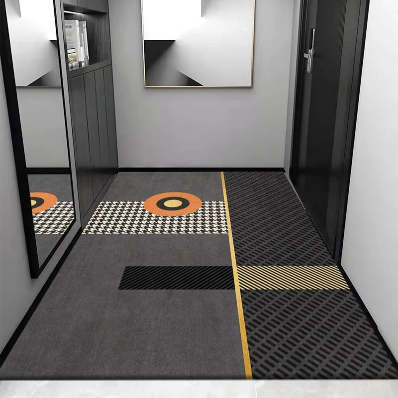 硅藻泥入户垫进门除尘可裁剪吸水防滑耐脏垫厕所浴室门口垫可定制