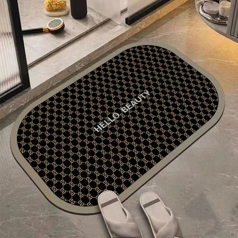 硅藻泥软垫吸水防滑浴室脚垫洗手间卫生间门口地垫门垫方形地垫