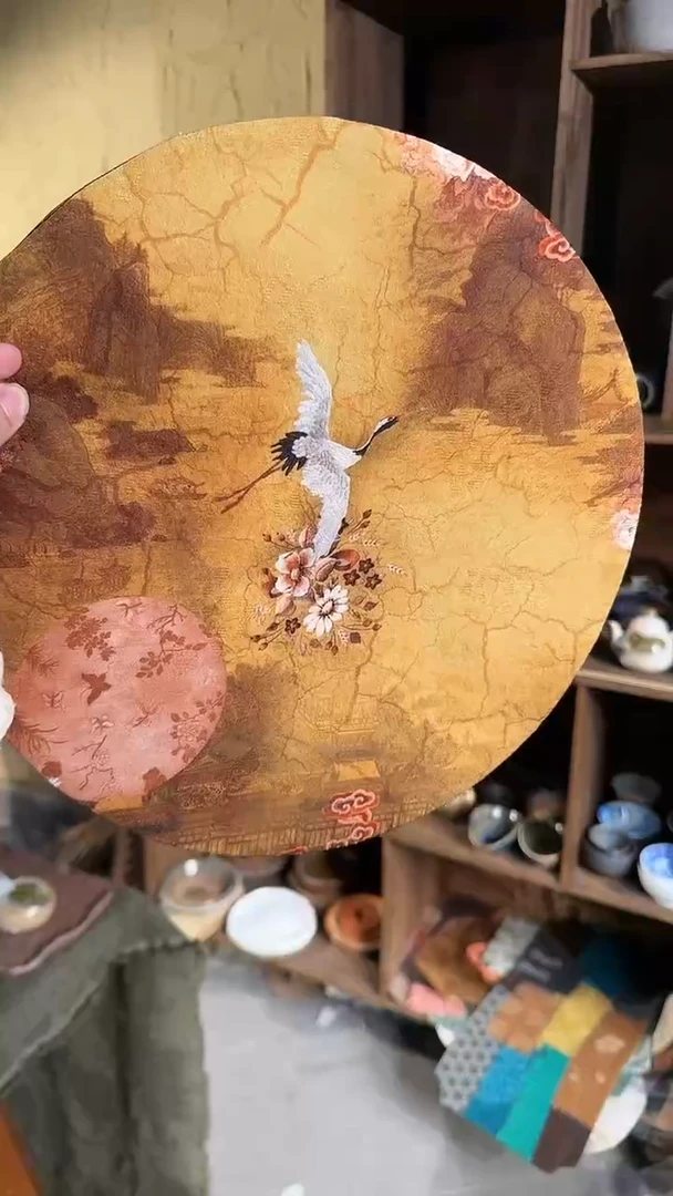 【闪购商品】1仙鹤圆形茶席