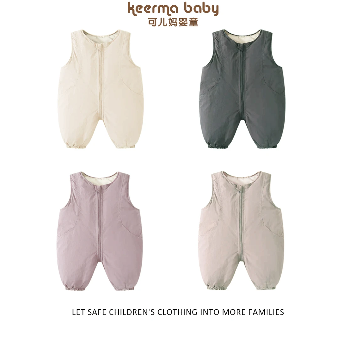 【冲锋衣550g加厚】*背带裤男女童外穿裤子时尚秋冬季加绒连体衣