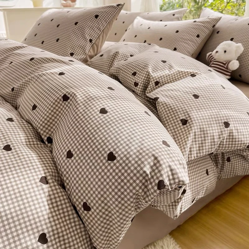 咖心动四件套-咖色心动四季柔软亲肤四季可用-专营店