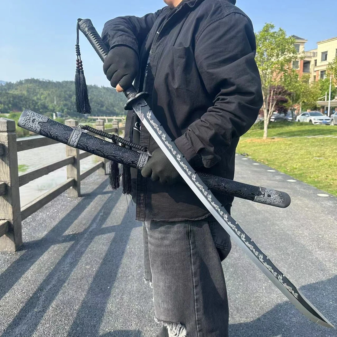 【擎天绣春】正品龙泉一体龙骨锰钢锻打绣春刀收藏家居摆件未开刃