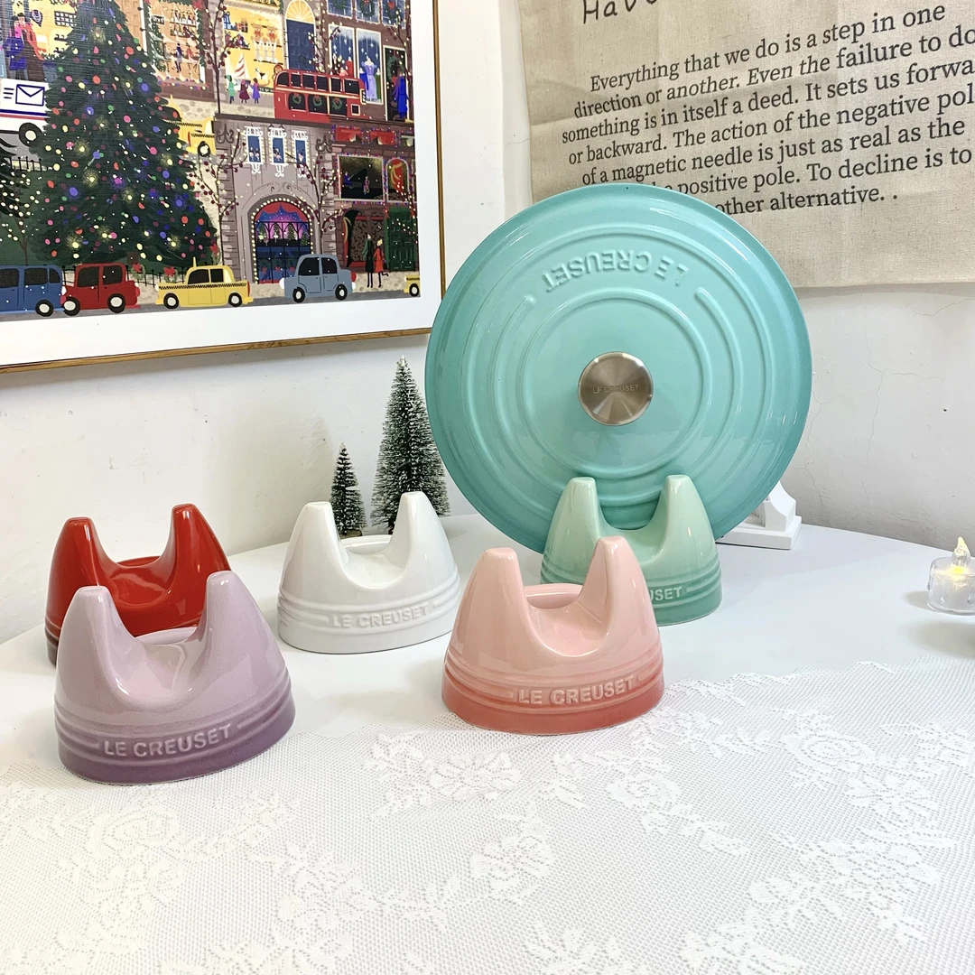 LC 出口陶瓷系列之锅盖架 珐琅锅盖架五色可选