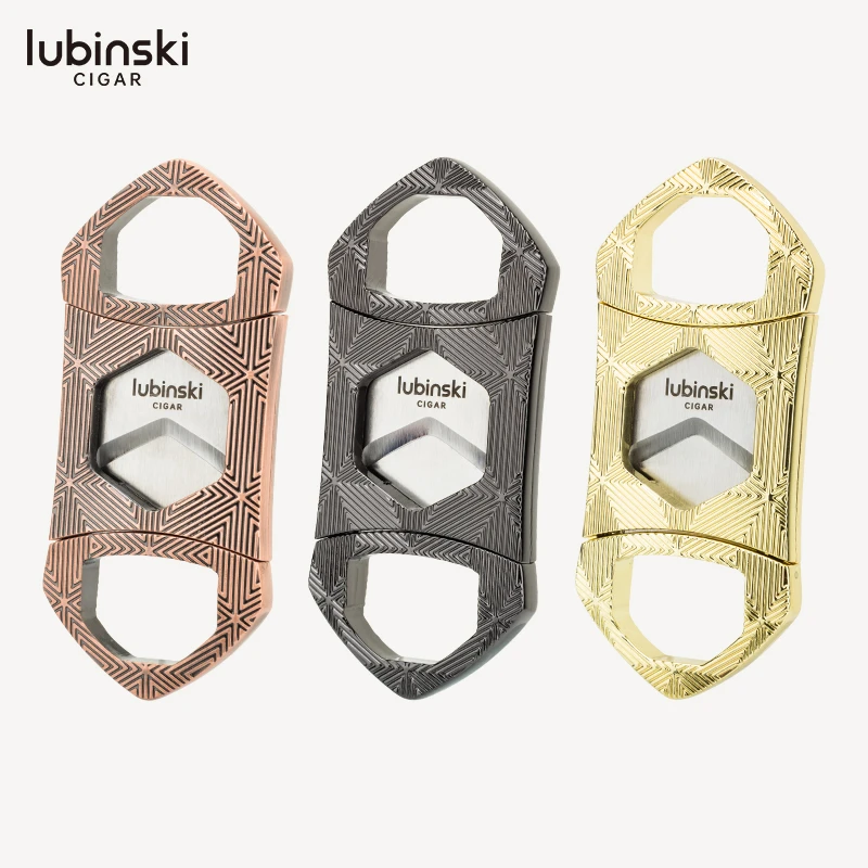 LUBINSKI 锌合金双刃雪茄剪刀 YJA-30034