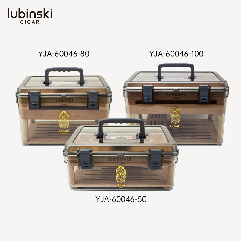 LUBINSKI 透明亚克力实木醇化盒 YJA-60046