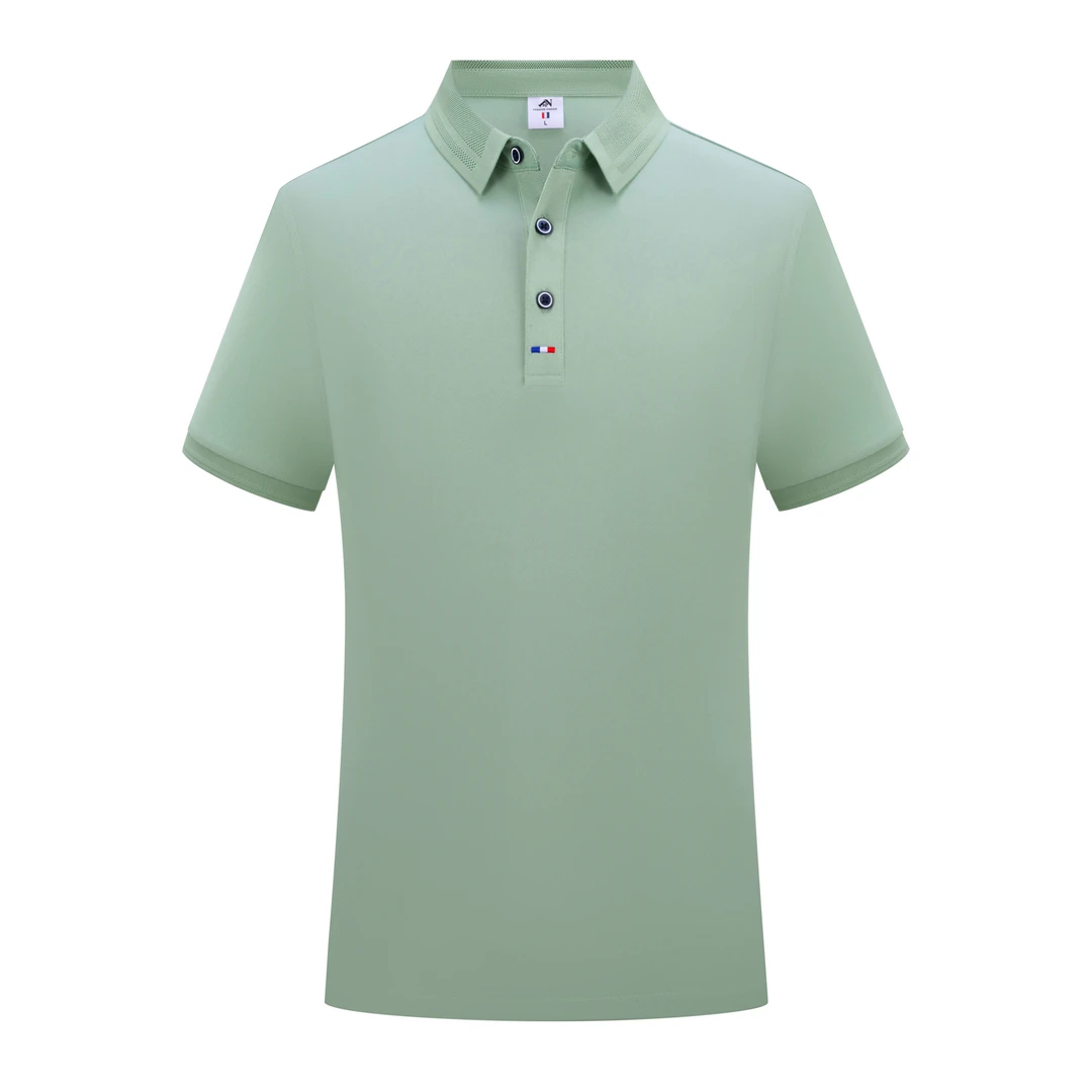 休闲修身弹力半袖舒适polo纯色时尚