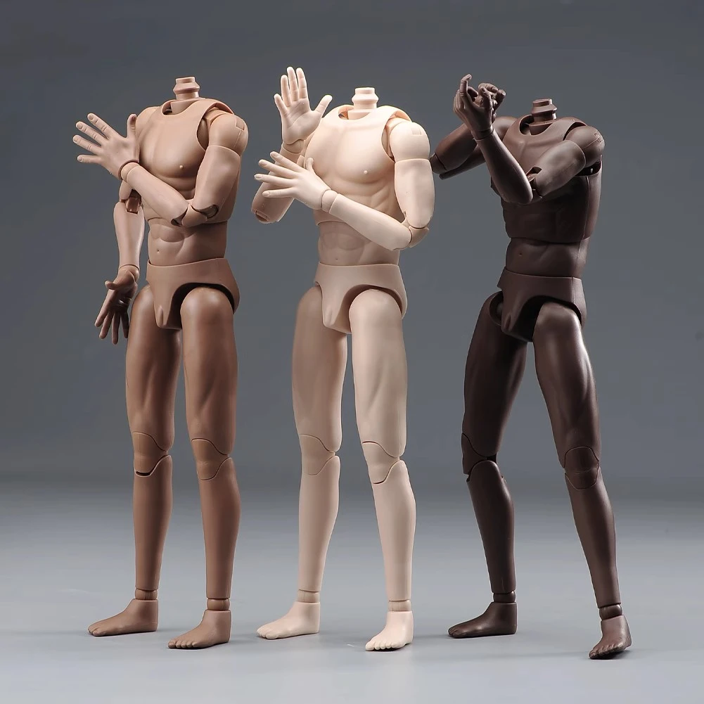 【新人福利】潮流人偶1/6兵人关节可动手办玩具摆件素体 小麦色黑色