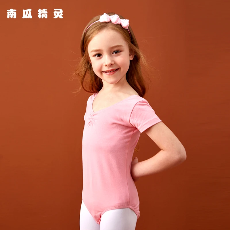儿童舞蹈服女夏季中国舞练功服女童短袖芭蕾舞裙幼儿跳舞演出服装