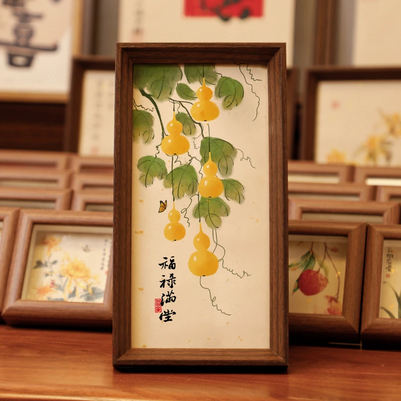 【福禄满堂】短长条款书法摆台文艺书法桌面摆件高级感简约