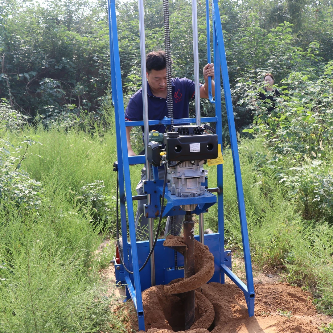 公路护栏打孔机 围栏安装可连接式 小型马路挖坑机