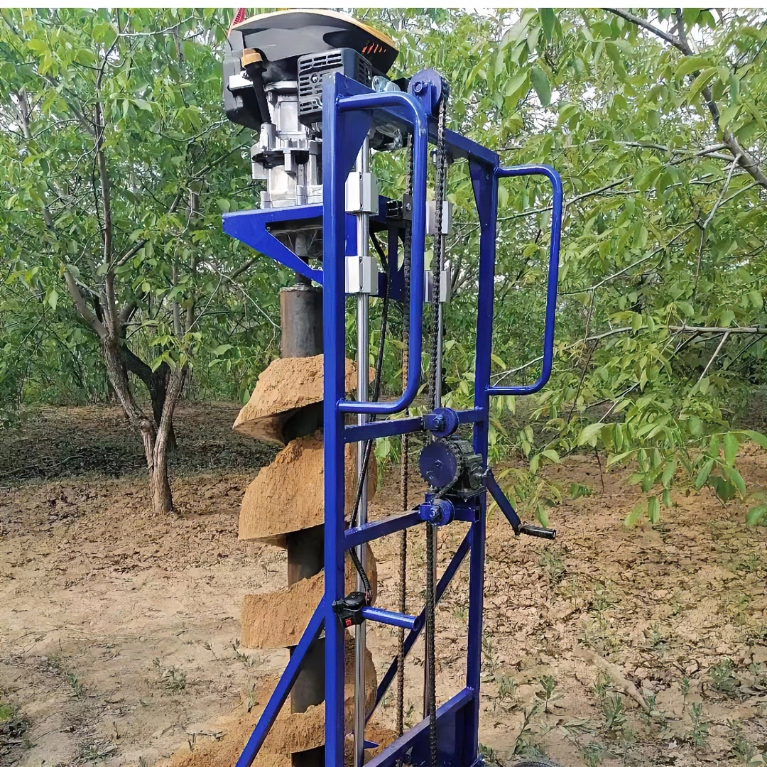 自动电线杆挖坑机电力工程水泥杆子打洞机器耐用螺旋钻孔结实