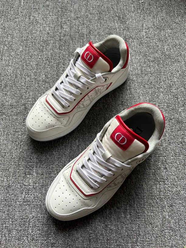 98新 40码 dior b27 低帮白红 原盒配件齐全