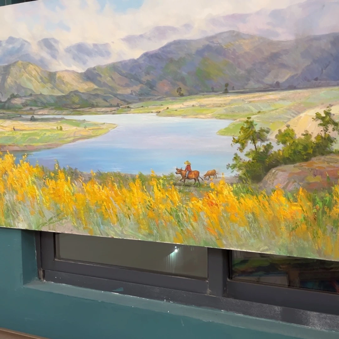 书法L****.风景手绘油画