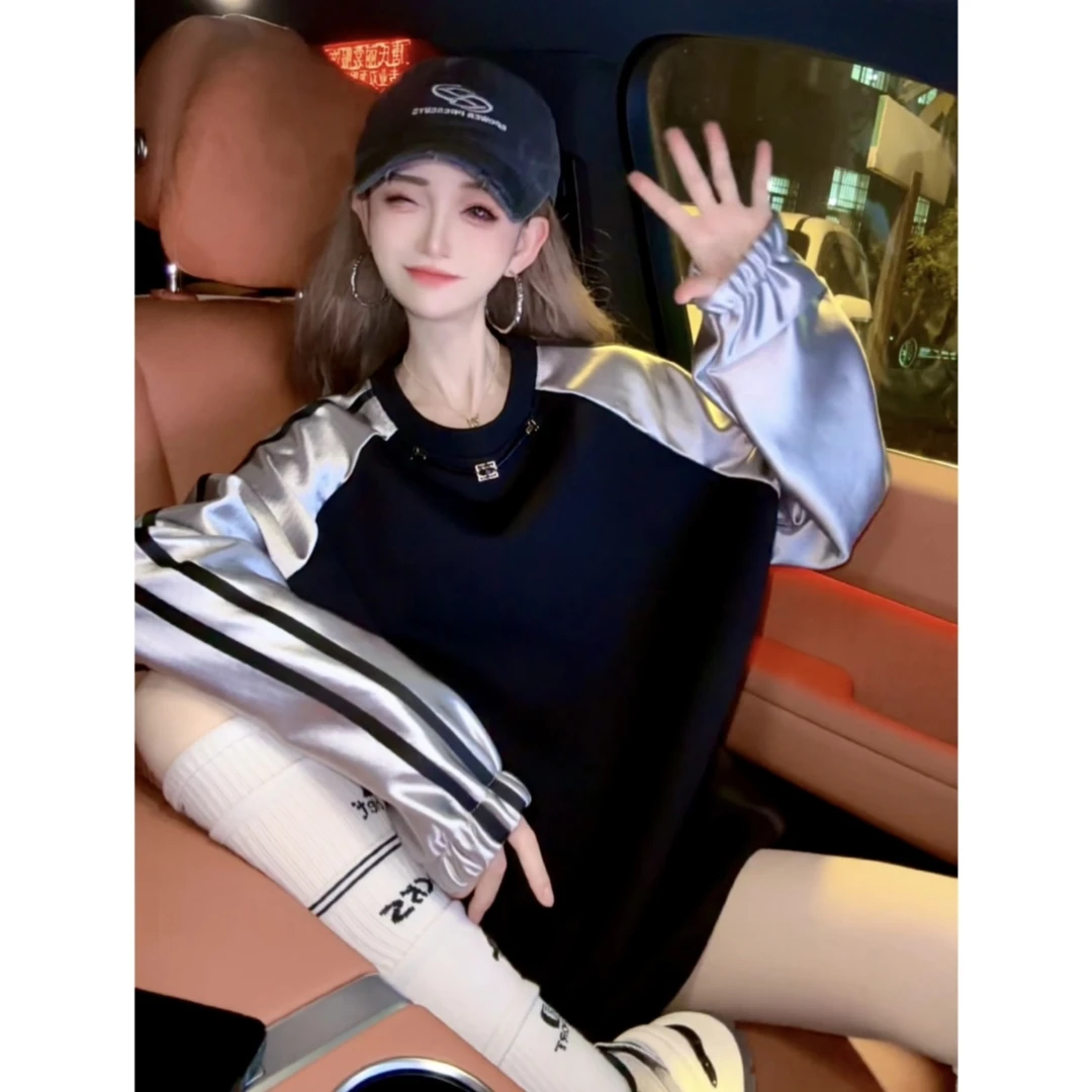 【INCC】2024秋冬新款加绒卫衣美式圆领设计感小众休闲上衣Y187