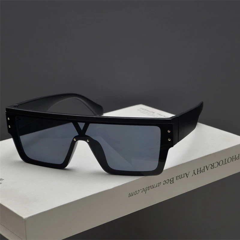 欧美潮流男士开车大框厚框眼镜连风镜反光太阳镜配套眼跑步太阳镜