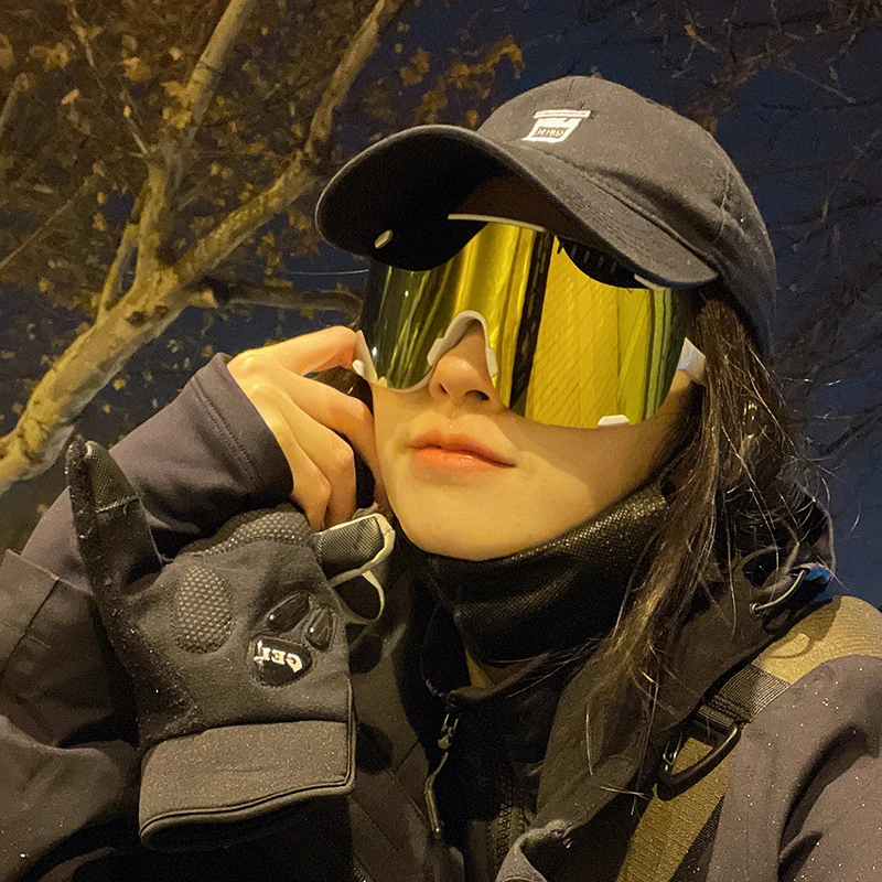 户外登山运动墨镜骑行眼镜 古典公路自行车护目镜遮脸变色太阳镜