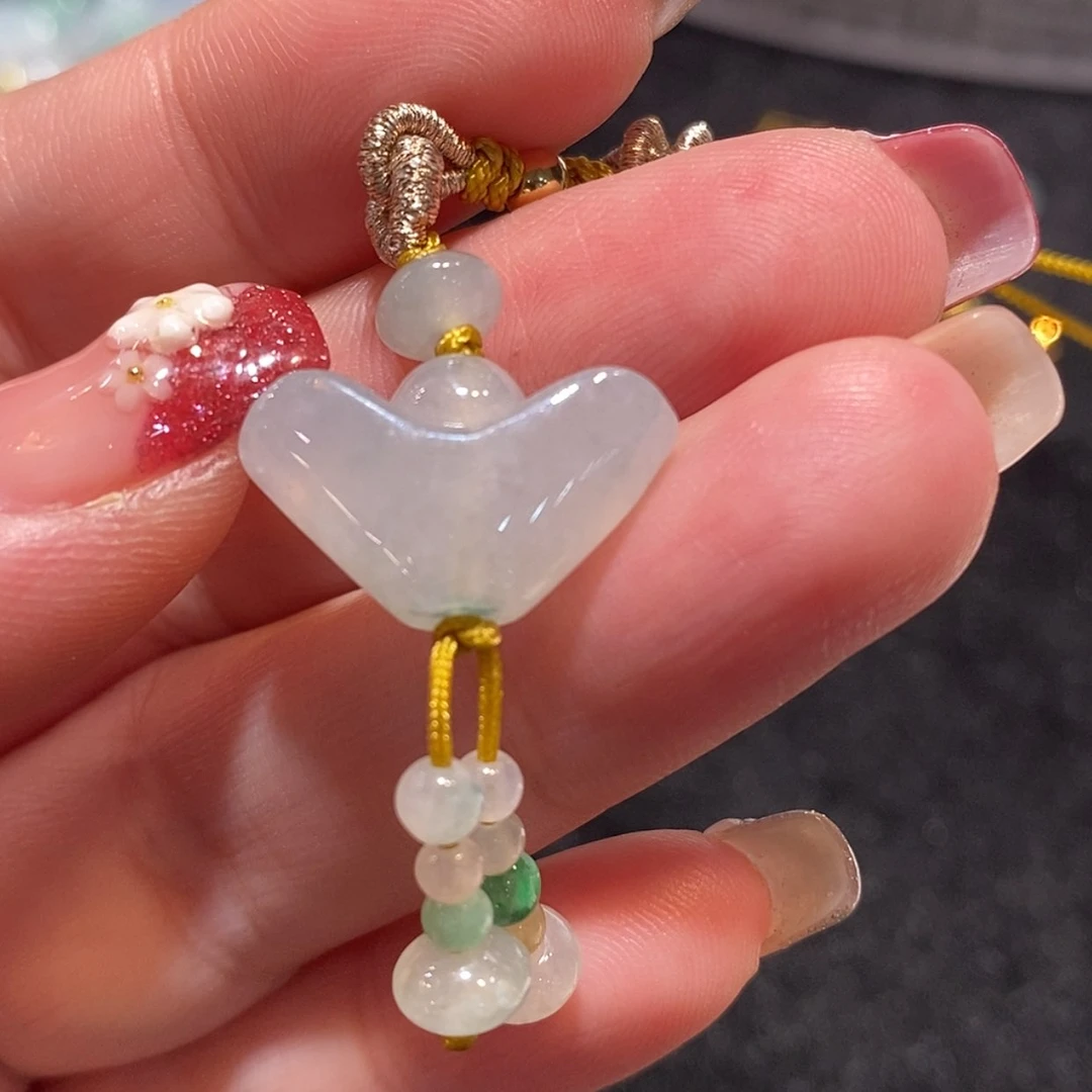 【闪购商品】翡翠手机挂未镶嵌