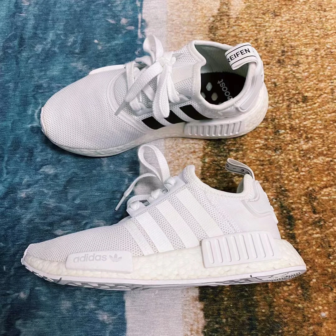 36.5码/Adidas NMD boost黑白/无盒/市场价1k/运动鞋