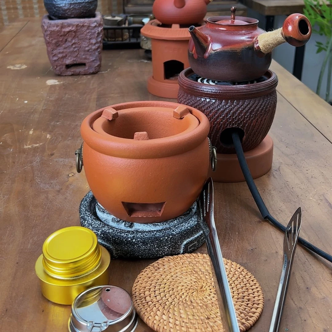 【闪购商品】小鼓炉加大酒精灯壶垫送个夹子玩*