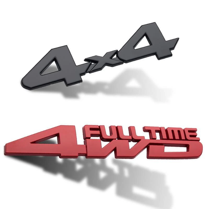 新款4X4 越野车四驱个性车贴车标 汽车改装 金属车贴 4驱标志