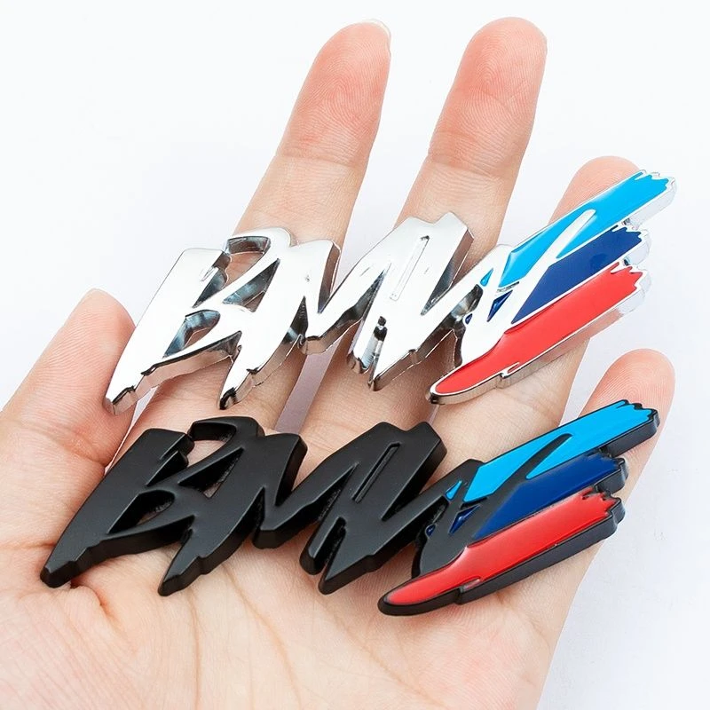 宝马BMW彩色个性车标车贴车窗装饰侧标1系3系5系7系宝马改装尾标