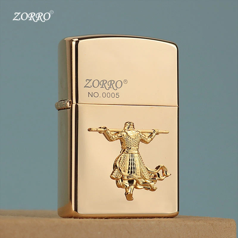 ZORRO佐罗贴章一生所爱打火机限量创意老式砂轮个性防风七夕