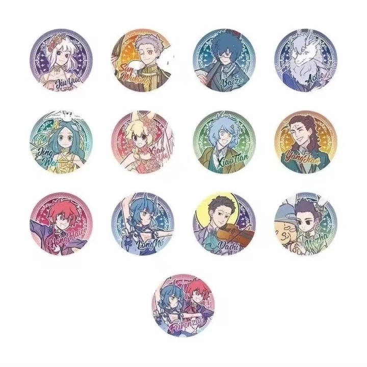 非人哉轻梦圆舞系列马口铁徽章盲盒