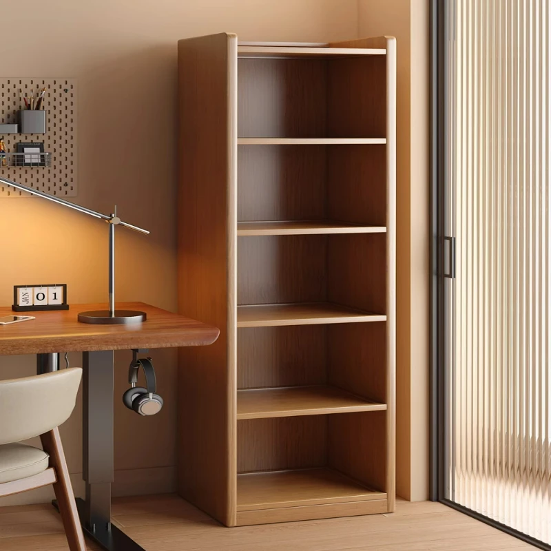 书架置物架落地书柜简易客厅一体靠墙小边柜储物窄缝转角收纳柜子