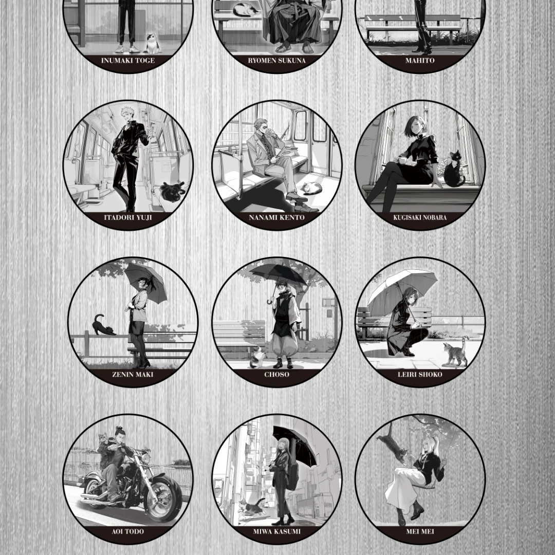 京都社  咒术回战 猫系列第二弹吧唧 动漫周边（默认代拆）